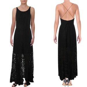 NWT Fame and Partners Lace Illusion Maxi